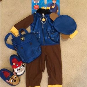 Paw Patrol Chase Costume and Slippers
